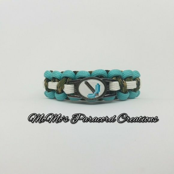 Minecraft Other - Minecraft Paracord Bracelet. ALL SIZES. Handmade Minecraft Other - Minecraft Paracord Bracelet. ALL SIZES. Handmade